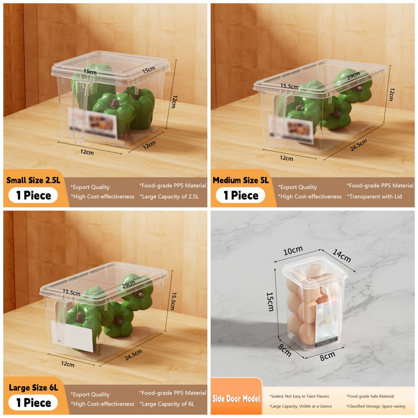 🔥Limited-time discount✨Clear food storage container with lid