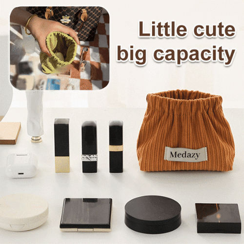 Corduroy Elastic Hair Tie Organizer