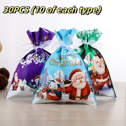 🎄 Christmas Wrapping Bags with Ribbons – Quick, Easy & Reusable  🎅Christmas Early Bird Offer: 50% OFF!