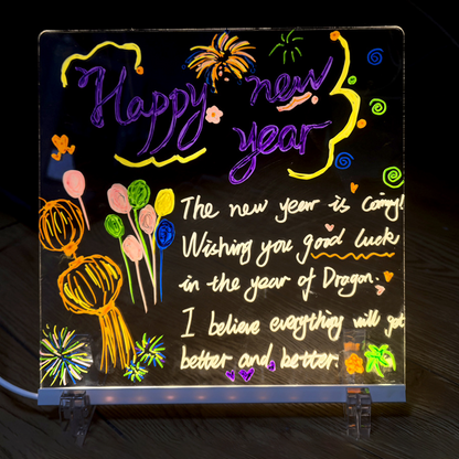 🌲Early Christmas Sale🎁✨LED Erasable Note Board with Colors🎨-For gift,Notepad,drawing board-Where Creativity Lights Up!