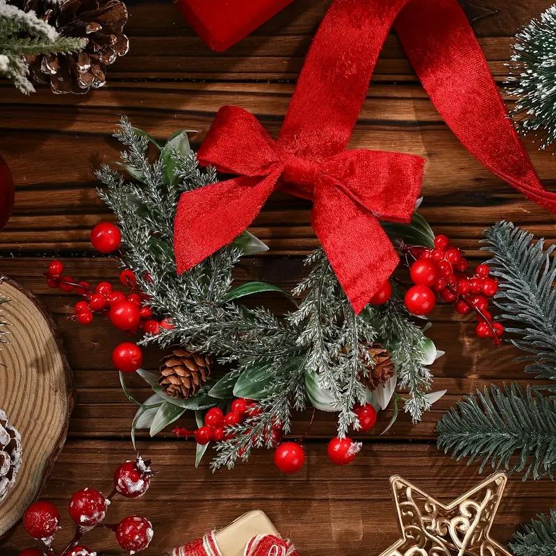 🔥 Early bird promotion🎄Mini Christmas Wreaths✨Maximum Holiday Magic, Instant Festive Charm & Versatile Decor! 🎀