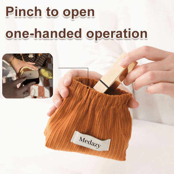 Corduroy Elastic Hair Tie Organizer