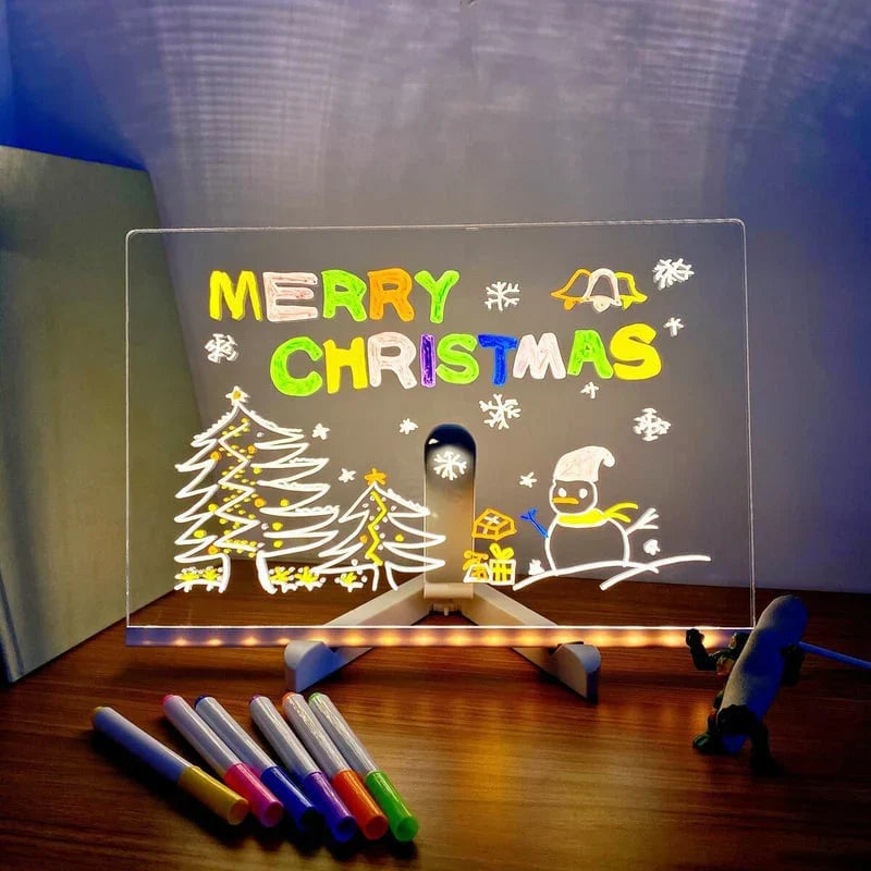 🌲Early Christmas Sale🎁✨LED Erasable Note Board with Colors🎨-For gift,Notepad,drawing board-Where Creativity Lights Up!