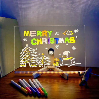 🌲Early Christmas Sale🎁✨LED Erasable Note Board with Colors🎨-For gift,Notepad,drawing board-Where Creativity Lights Up!