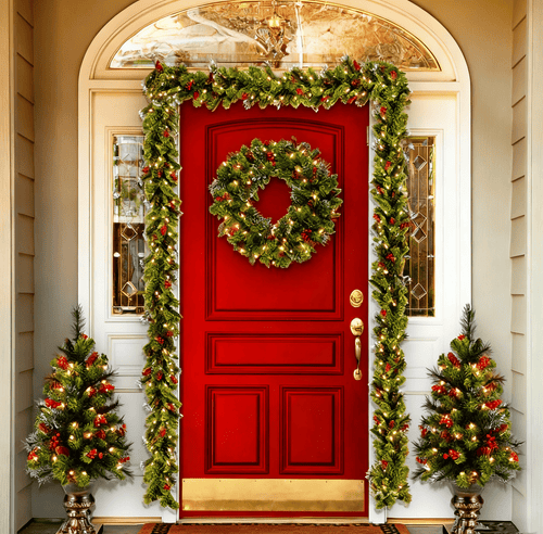 🔥Early Bird Sale✨ -🎅🏻 Illuminated Christmas Wreath