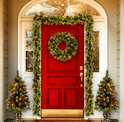 🔥Early Bird Sale✨ -🎅🏻 Illuminated Christmas Wreath