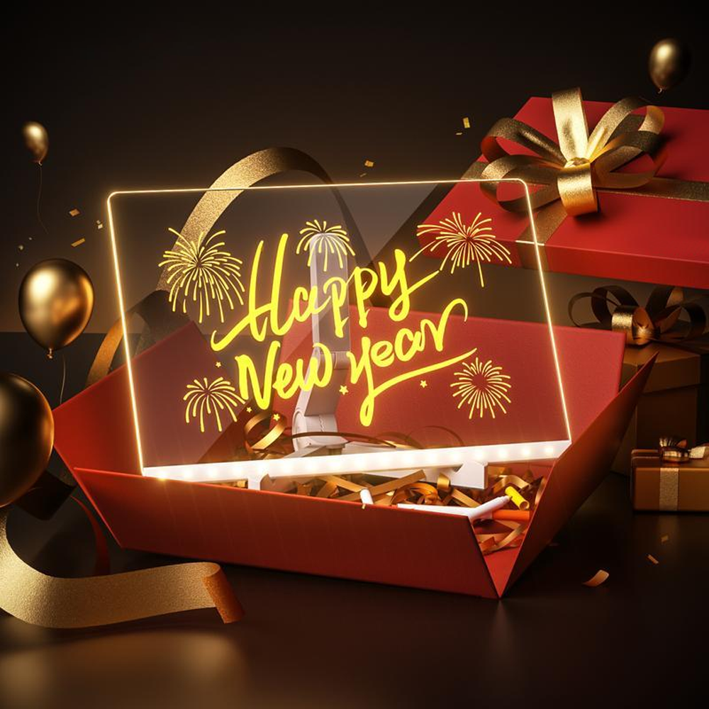 🌲Early Christmas Sale🎁✨LED Erasable Note Board with Colors🎨-For gift,Notepad,drawing board-Where Creativity Lights Up!