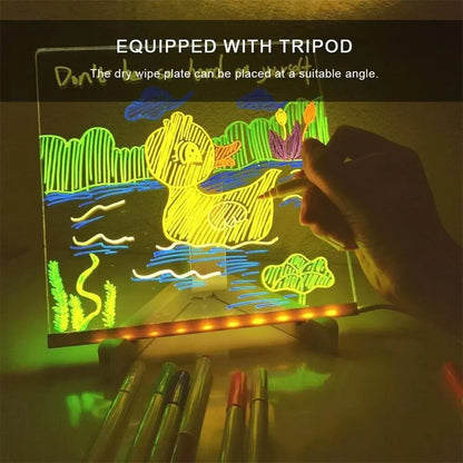 🌲Early Christmas Sale🎁✨LED Erasable Note Board with Colors🎨-For gift,Notepad,drawing board-Where Creativity Lights Up!