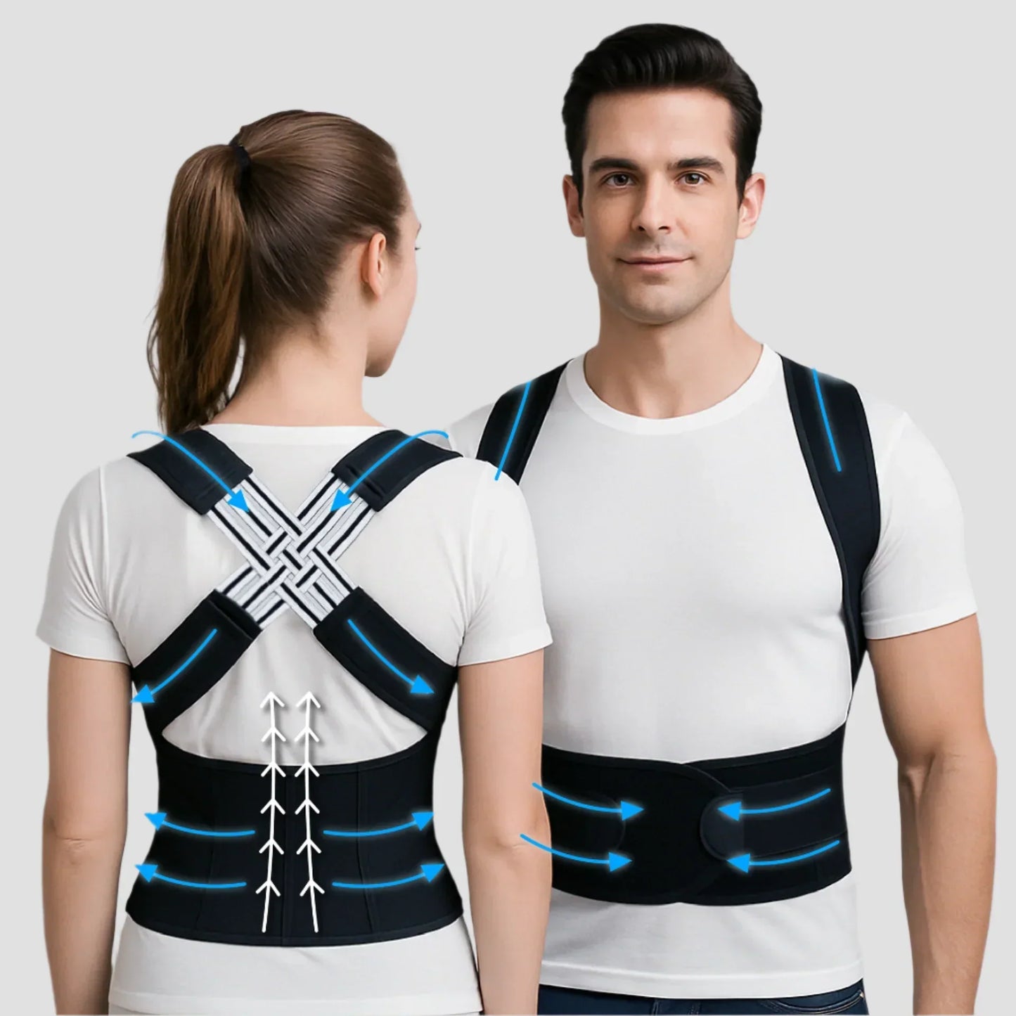 (🔥Limited Time Half Price Sale🔥)👦HZA™ Back Correction Belt - THE INVISIBLE BACK HERO👧