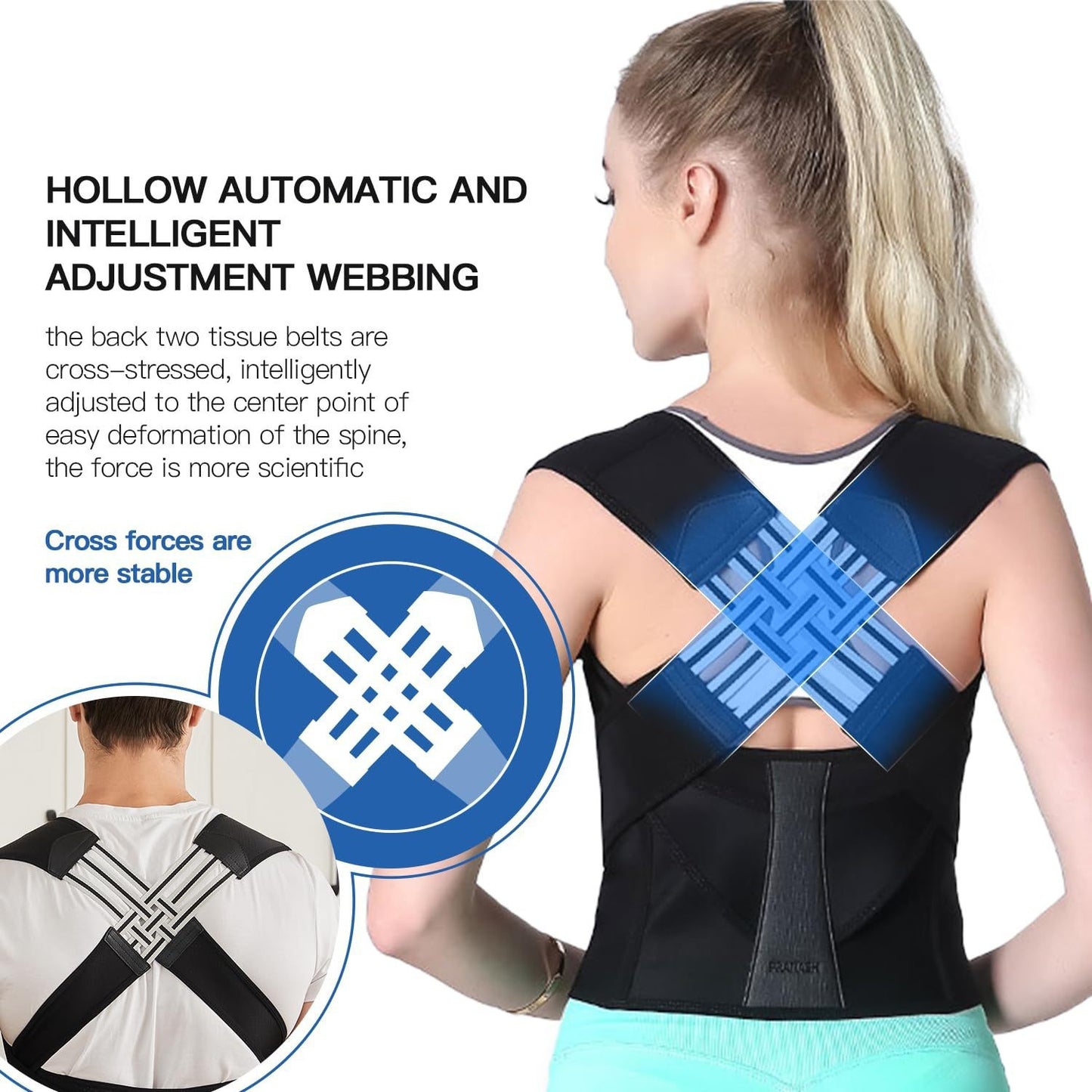 (🔥Limited Time Half Price Sale🔥)👦HZA™ Back Correction Belt - THE INVISIBLE BACK HERO👧