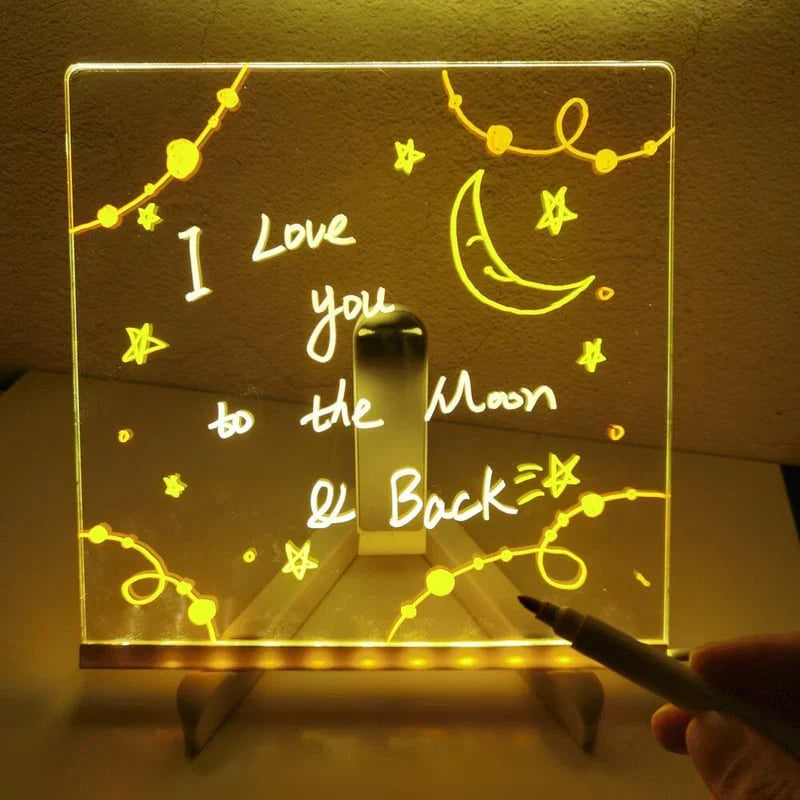 🌲Early Christmas Sale🎁✨LED Erasable Note Board with Colors🎨-For gift,Notepad,drawing board-Where Creativity Lights Up!
