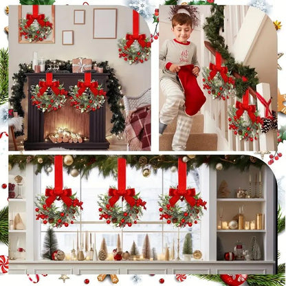 🔥 Early bird promotion🎄Mini Christmas Wreaths✨Maximum Holiday Magic, Instant Festive Charm & Versatile Decor! 🎀
