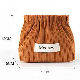 Corduroy Elastic Hair Tie Organizer